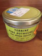 Terrine pur autruche aux olives noires 180 g